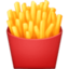 Emoji de patatas fritas en Facebook