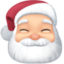 Emoji de Papá Noel en Facebook