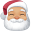 Emoji de Papá Noel en Facebook