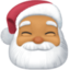 Emoji de Papá Noel en Facebook