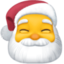 Santa Claus Emoji on Facebook