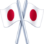 crossed flags Emoji on Facebook