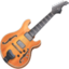 Emoji de guitarra en Facebook