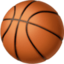 Emoji de pelota de baloncesto en Facebook