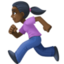 woman running Emoji on Facebook