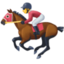 Emoji de carreras de caballos en Facebook