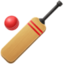 Emoji de juego de cricket en Facebook