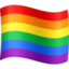 Emoji de bandera del orgullo gay en Facebook