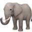 Emoji de elefante en Facebook