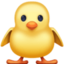 Emoji de pollito en Facebook