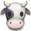 Emoji de cara de vaca en Facebook