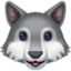 wolf Emoji on Facebook