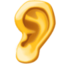 ear Emoji on Facebook