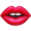 Emoji de labios en Facebook