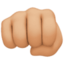 oncoming fist Emoji on Facebook