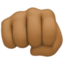 oncoming fist Emoji on Facebook