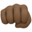 oncoming fist Emoji on Facebook
