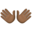 open hands Emoji on Facebook