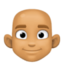 Emoji de hombre: calvo en Facebook