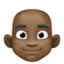 Emoji de hombre: calvo en Facebook