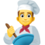 Emoji de hombre cocinero en Facebook