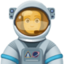 Emoji de hombre astronauta en Facebook