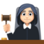 woman judge Emoji on Facebook