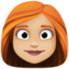 Emoji de mujer en Facebook
