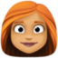 Emoji de mujer en Facebook