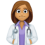 woman health worker Emoji on Facebook