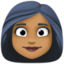 Emoji de cara de mujer en Facebook
