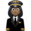 woman pilot Emoji on Facebook