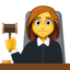 woman judge Emoji on Facebook