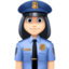 woman police officer Emoji on Facebook