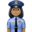 woman police officer Emoji on Facebook