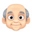 Emoji de hombre viejo en Facebook