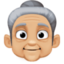老人上的Facebook表情符号