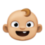Emoji de bebé en Facebook