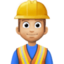 man construction worker Emoji on Facebook