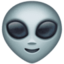 Emoji de alienígena en Facebook