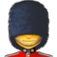 Emoji de mujer guardia inglesa en Facebook