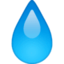 Emoji de gota de agua en Facebook