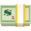 dollar banknote Emoji on Facebook