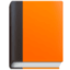 orange book Emoji on Facebook