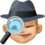 woman detective Emoji on Facebook