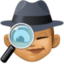 woman detective Emoji on Facebook