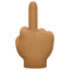 middle finger Emoji on Facebook