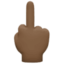 middle finger Emoji on Facebook