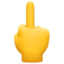 middle finger Emoji on Facebook