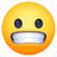 grimacing face Emoji on Facebook